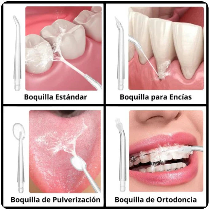 IRRIGADOR BUCAL PRO 4 EN 1 - Limpieza Profunda y Encías Saludables