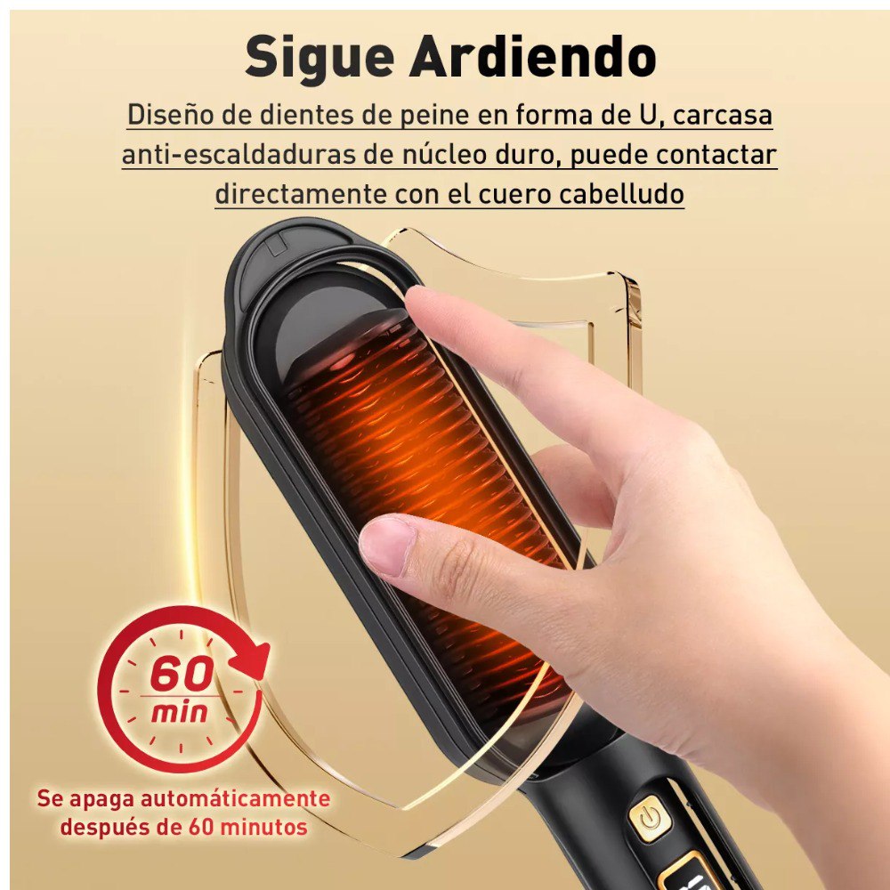 ✨ BEAUXMILE™ | Cepillo Alisador 3 en 1