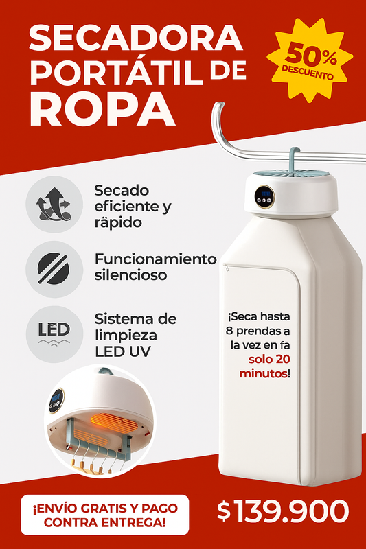 SECADOR DE ROPA PORTATIL