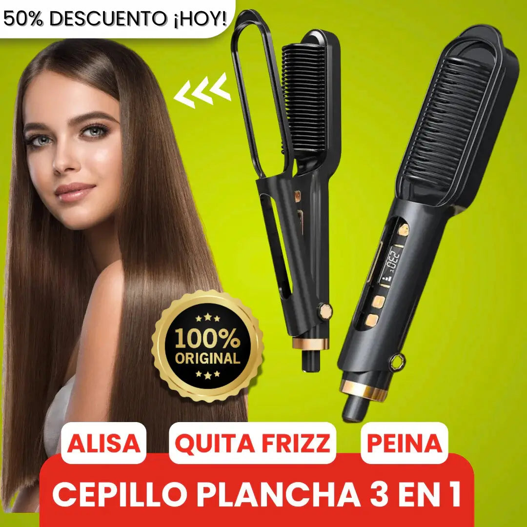 Cepillo Alisador 3 en 1